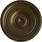 Ekena Millwork Classic Ceiling Medallion (For Canopies up to 5 1/2"), Hand-Painted Brass, 21 7/8"OD x 2 3/8"P CM22CLBRS - alternate 1